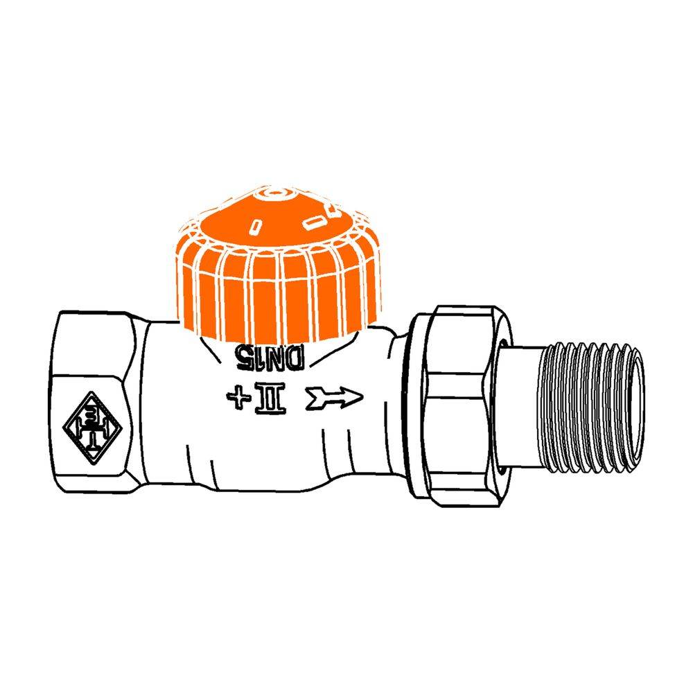 IMI Heimeier Thermostat-Ventilunterteil Eclipse, Durchgangsform DN 20