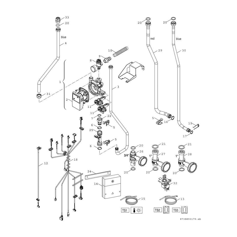 BOSCH Installationszubehör CS 15 Anschluss solarer Heizungsunterstützung