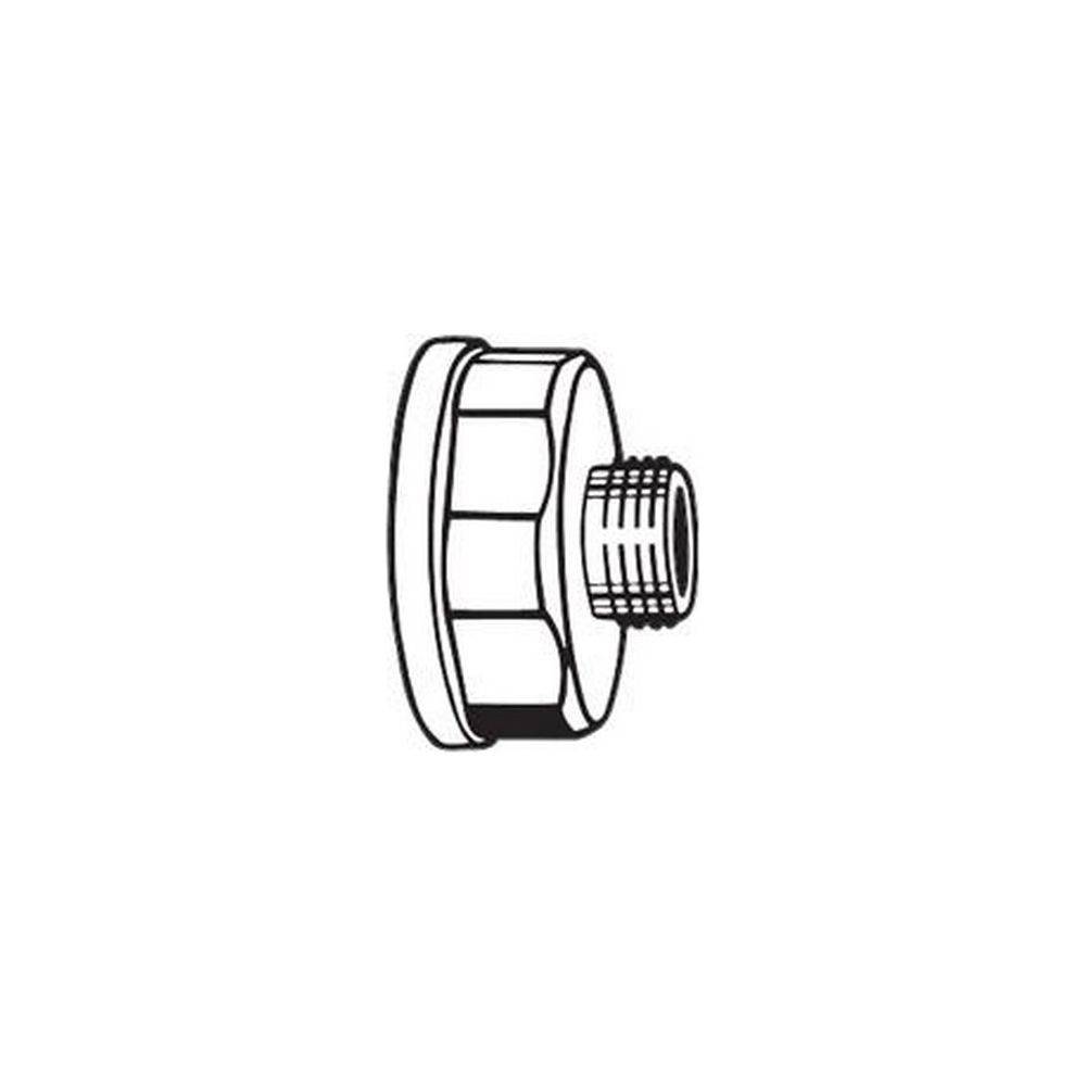 IMI Heimeier Reduzierstück, Rp 3/4" x R 1/2", Messing vernickelt