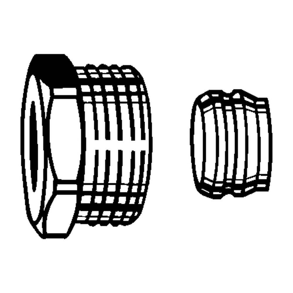 IMI Heimeier Klemmverschraubung, für Kupfer- und Stahlrohr 15mm Rp 1/2" Innengewinde, vernickelt