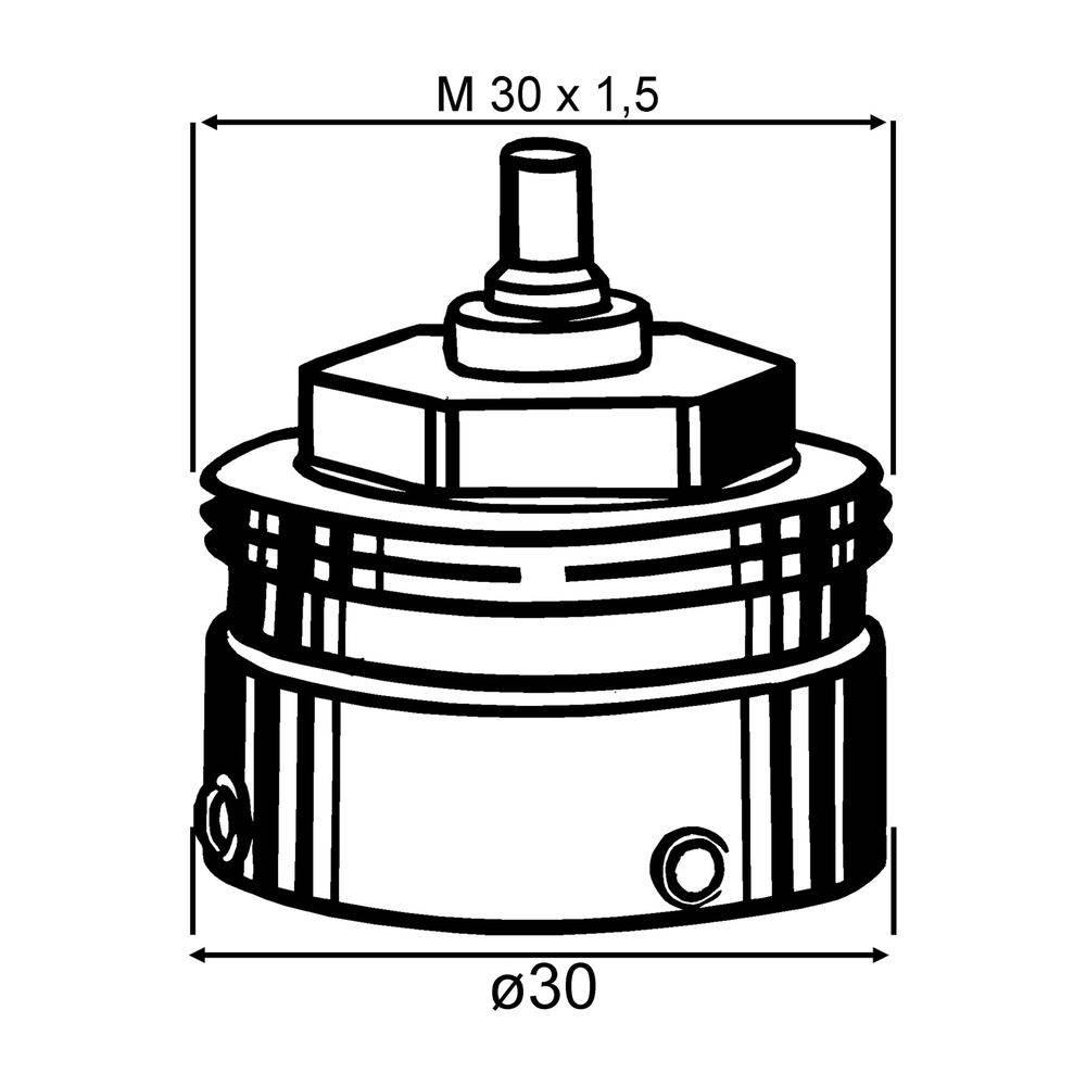 IMI Heimeier Adapter für Fremdfabrikate, Thermostat-Köpfe Vaillant-Ventile