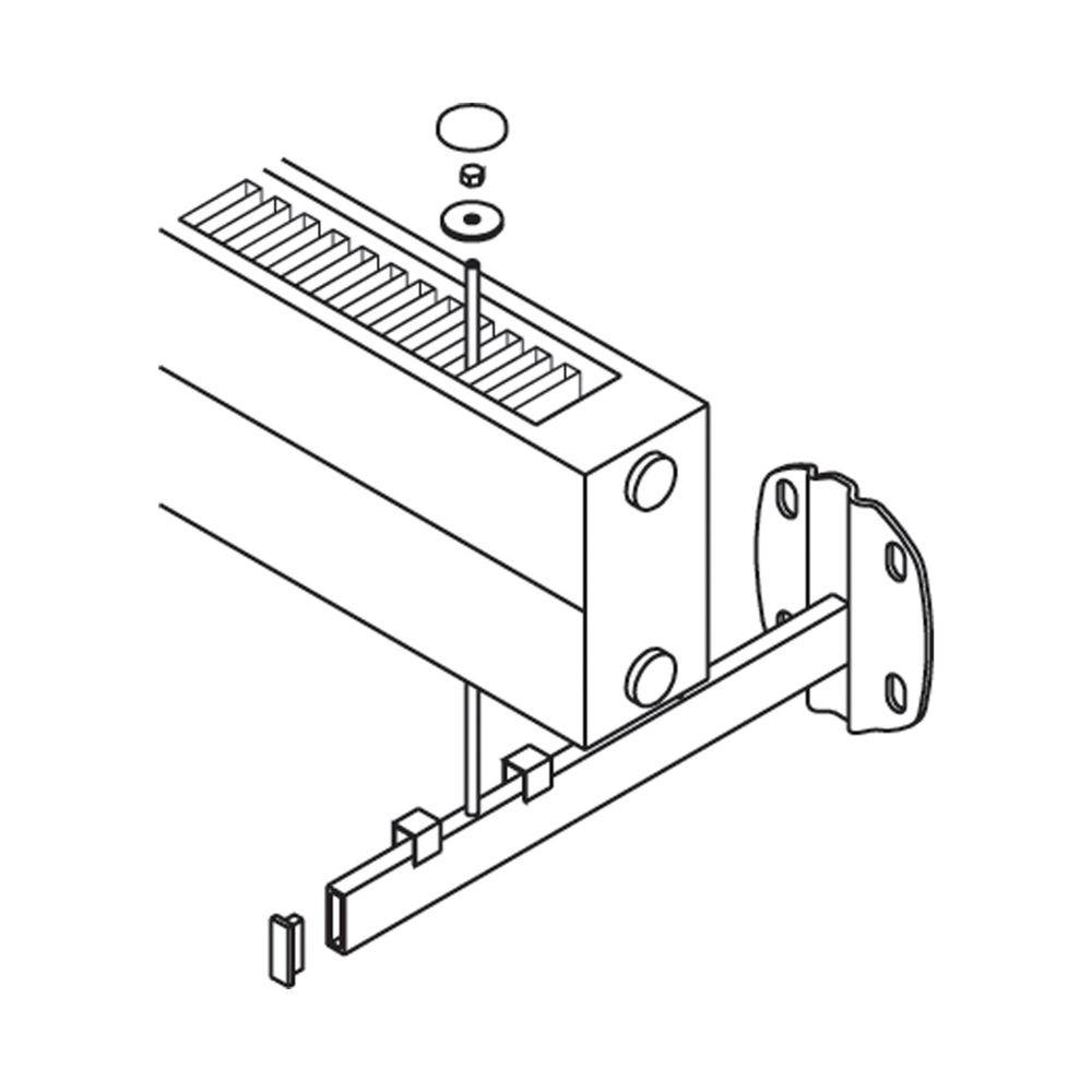 Kermi Universalkonsole Konvektor Länge 350mm, Weiß, ZB00180001