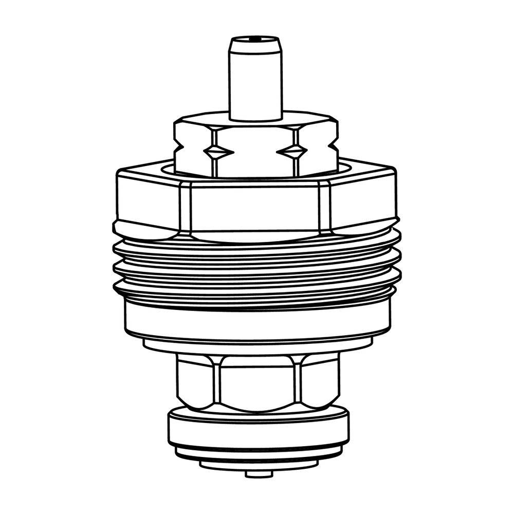IMI Heimeier Thermostat-Oberteil Multilux, umgekehrte Flussrichtung, II-Kennzeichnung