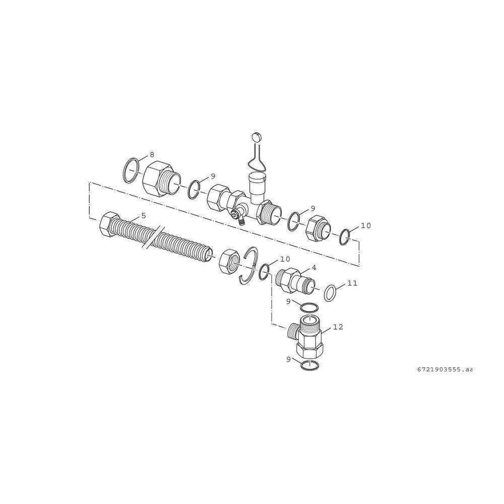 Bosch Installationszubehör CS 29-1 Anschlussset MAG extern