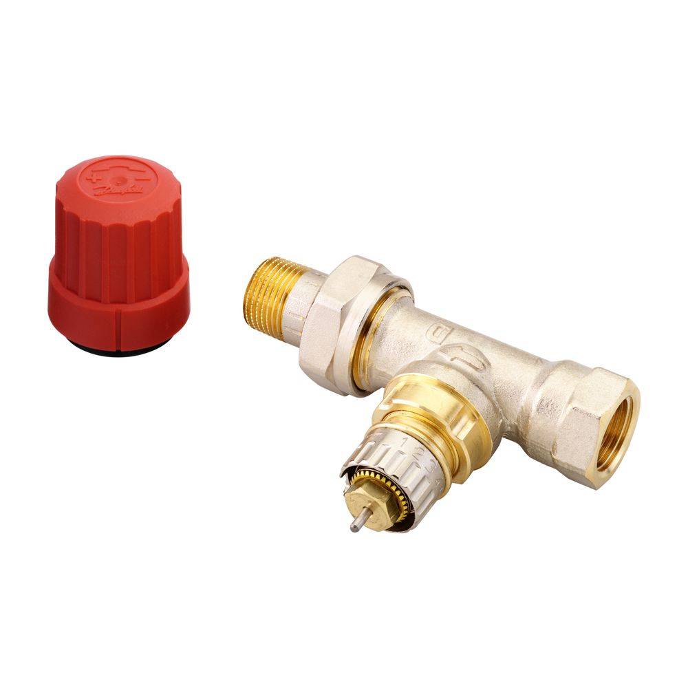 Danfoss Ventilgehäuse RA-N, DN 10, R 3/8", Durchgangsausführung, matt vernickelt, 013G0032