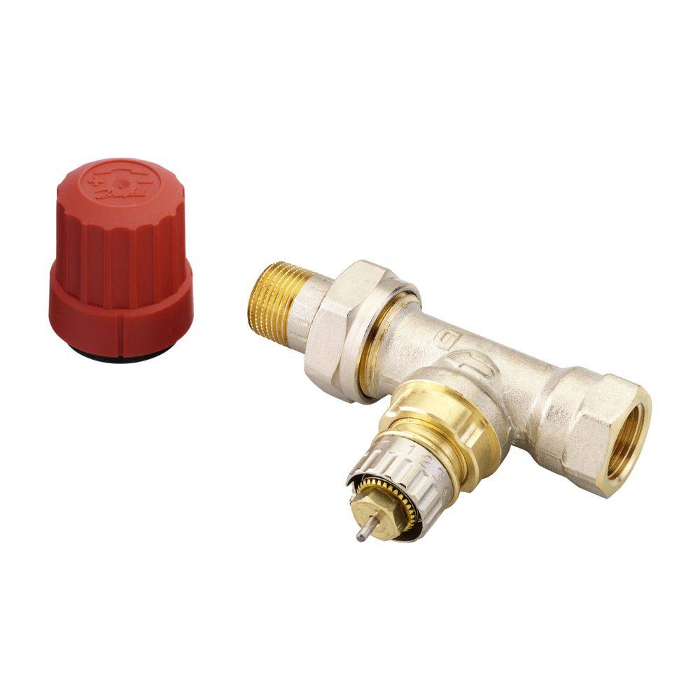 Danfoss Ventilgehäuse RA-N, DN 10, R 3/8", Durchgangsausführung, matt vernickelt, 013G0032