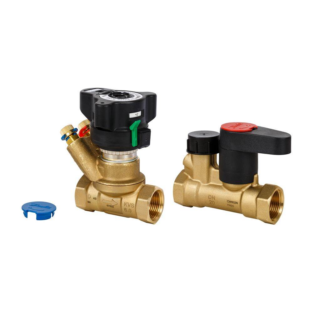 Danfoss Strangregulier- und Messventil MSV-BD Leno + MSV-S 15, Rp 1/2"