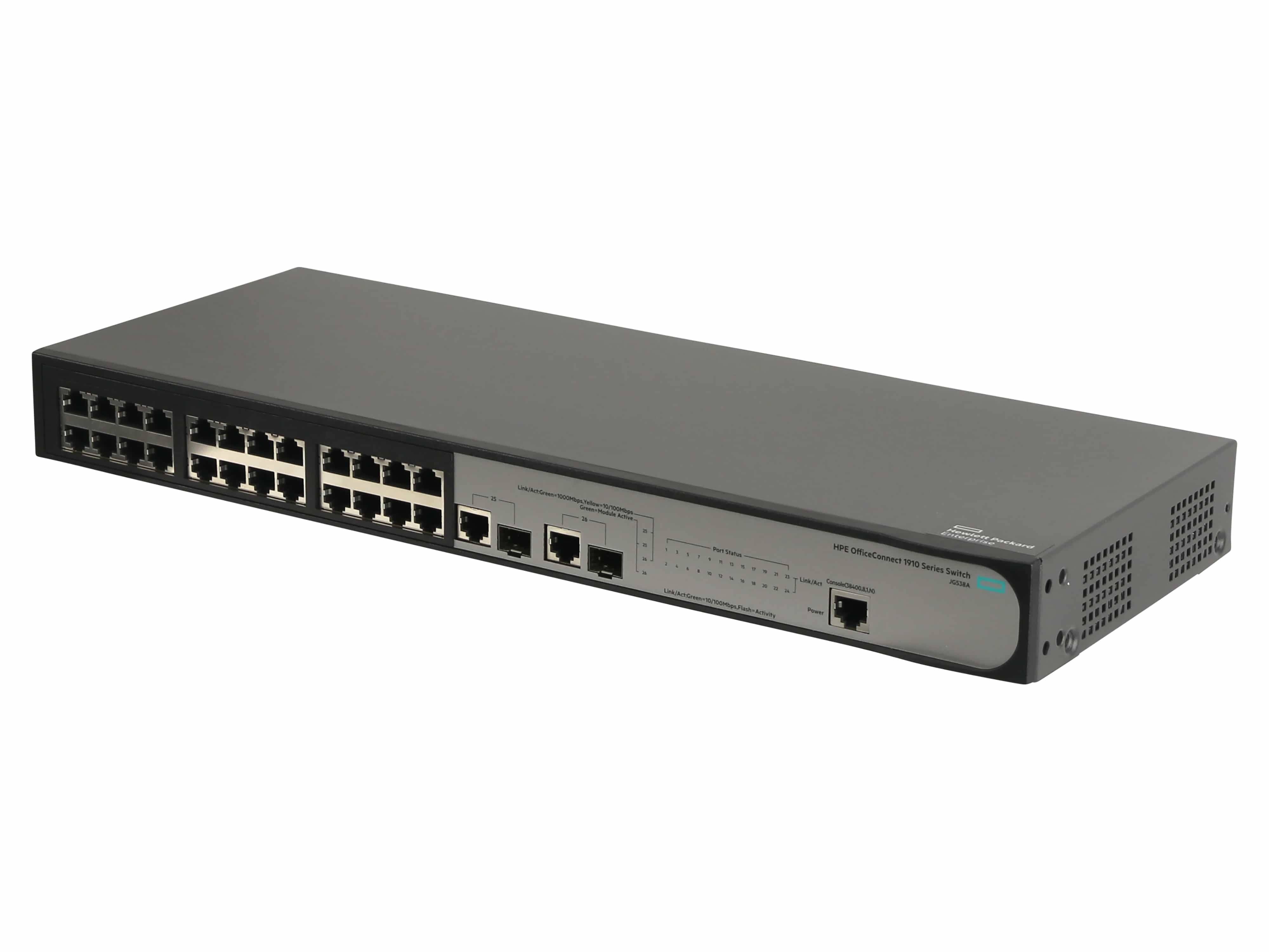 HP Hewlett Packard Enterprise OfficeConnect 1910 24 Managed L3 Fast Ethernet (10/100) 1U Grau