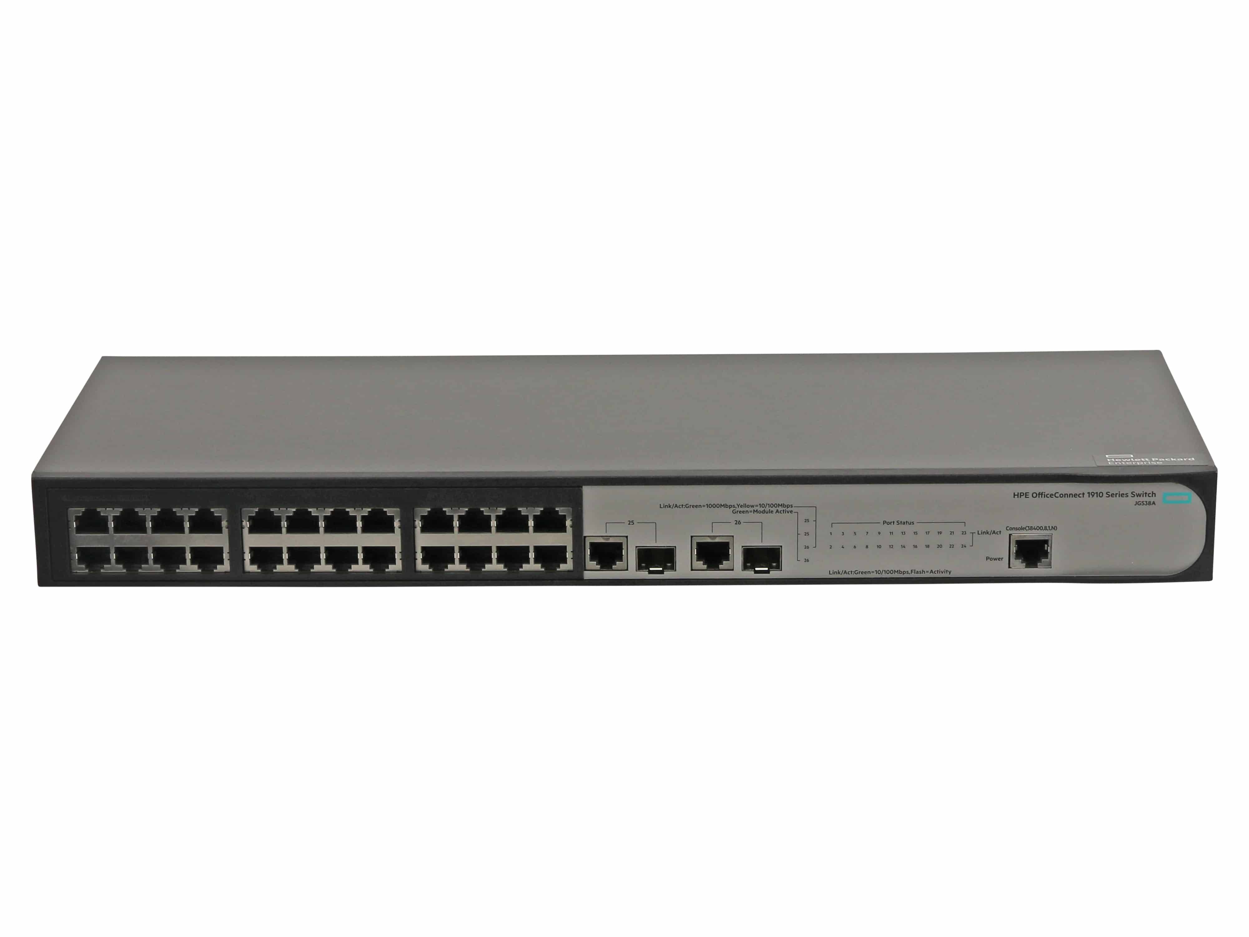 HP Hewlett Packard Enterprise OfficeConnect 1910 24 Managed L3 Fast Ethernet (10/100) 1U Grau