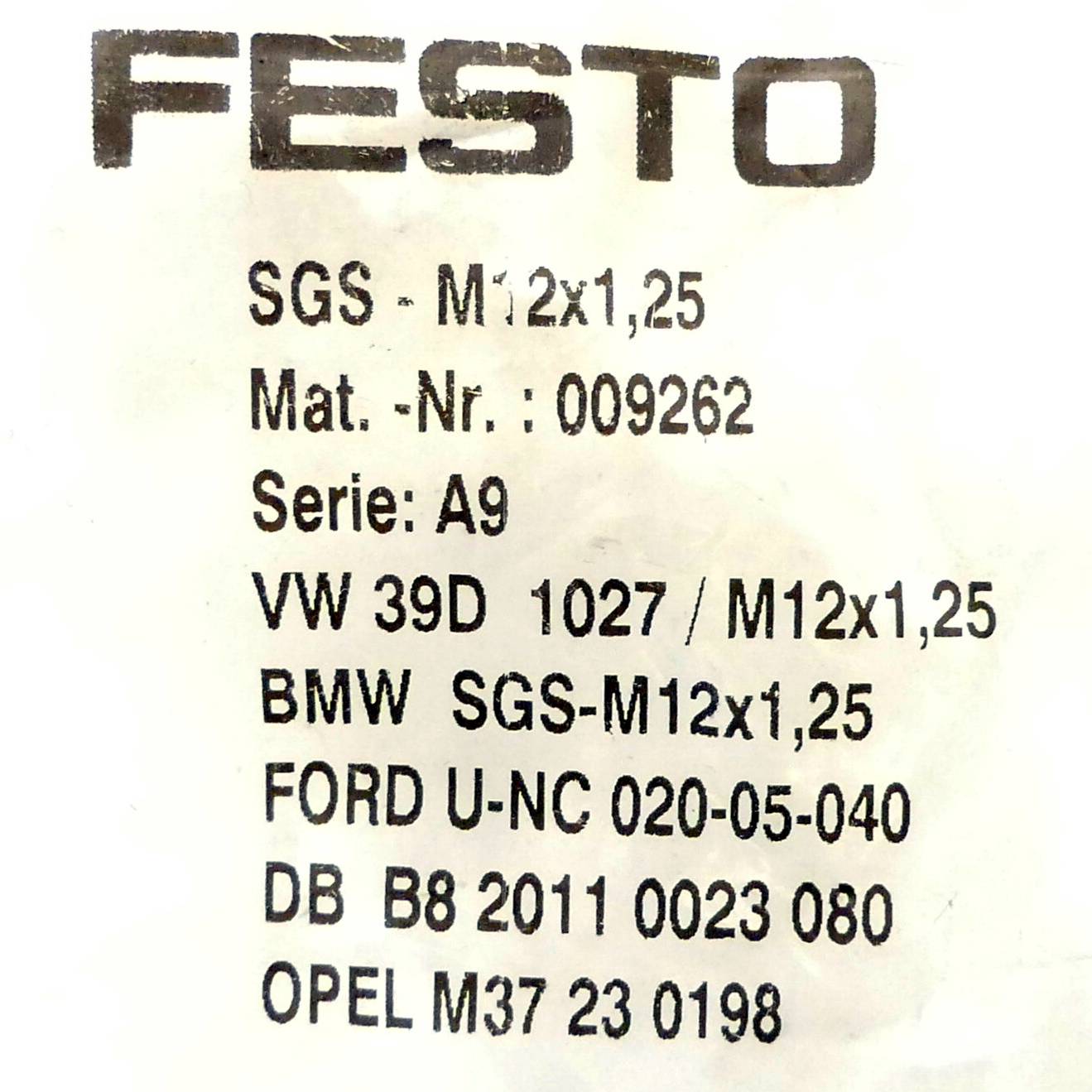 FESTO Gelenkkopf 009262 (SGS-M12X1,25)