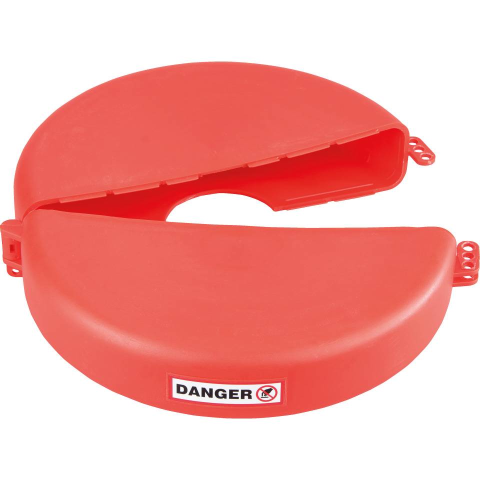 Ventilabsperrung Berühren/Schalten verboten, Typ 5, rot, Polyurethan, Ø 254-355mm