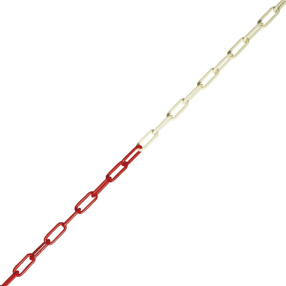 PERMALIGHT® plus Absperrkette, rot/lang nachleuchtend, Kunststoff, Ø 6mm, DIN 67510