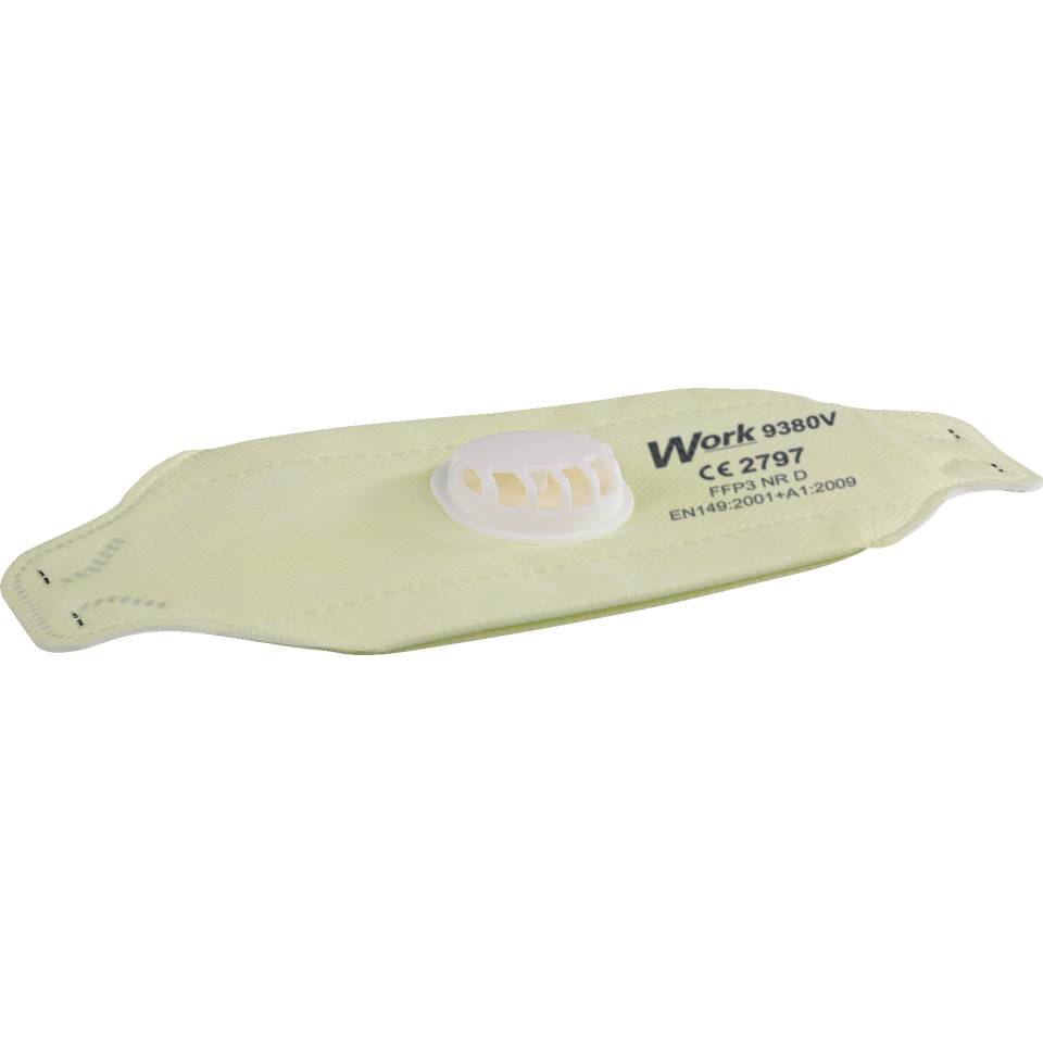 Work Serie 9000 filtrierende Halb-/Feinstaubfaltmaske 9380V, FFP3NRD, EN149, 20/VE