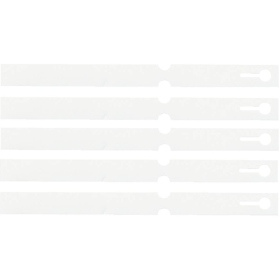 Schlüsselanhänger Schlaufe, beschriftbar, weiß, PVC, 160x12,7mm,1000/VE