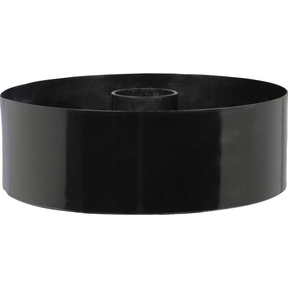 K.57 Bodenwanne,zur Aufnahme von Kettenpfosten,schwarz,Stahl,verzinkt,Ø 300mm