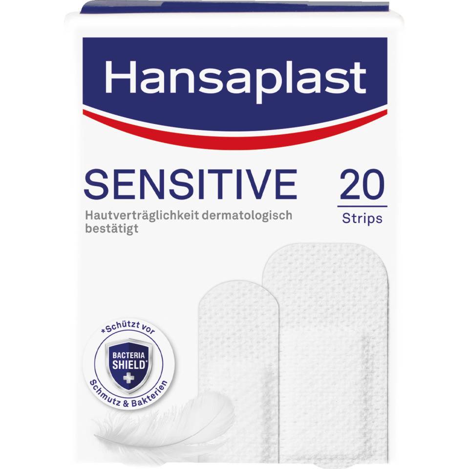 Hansaplast® Sensitive, hautfreundlich, atmungsaktiv, 5Pack/VE, 20Strips/Pack