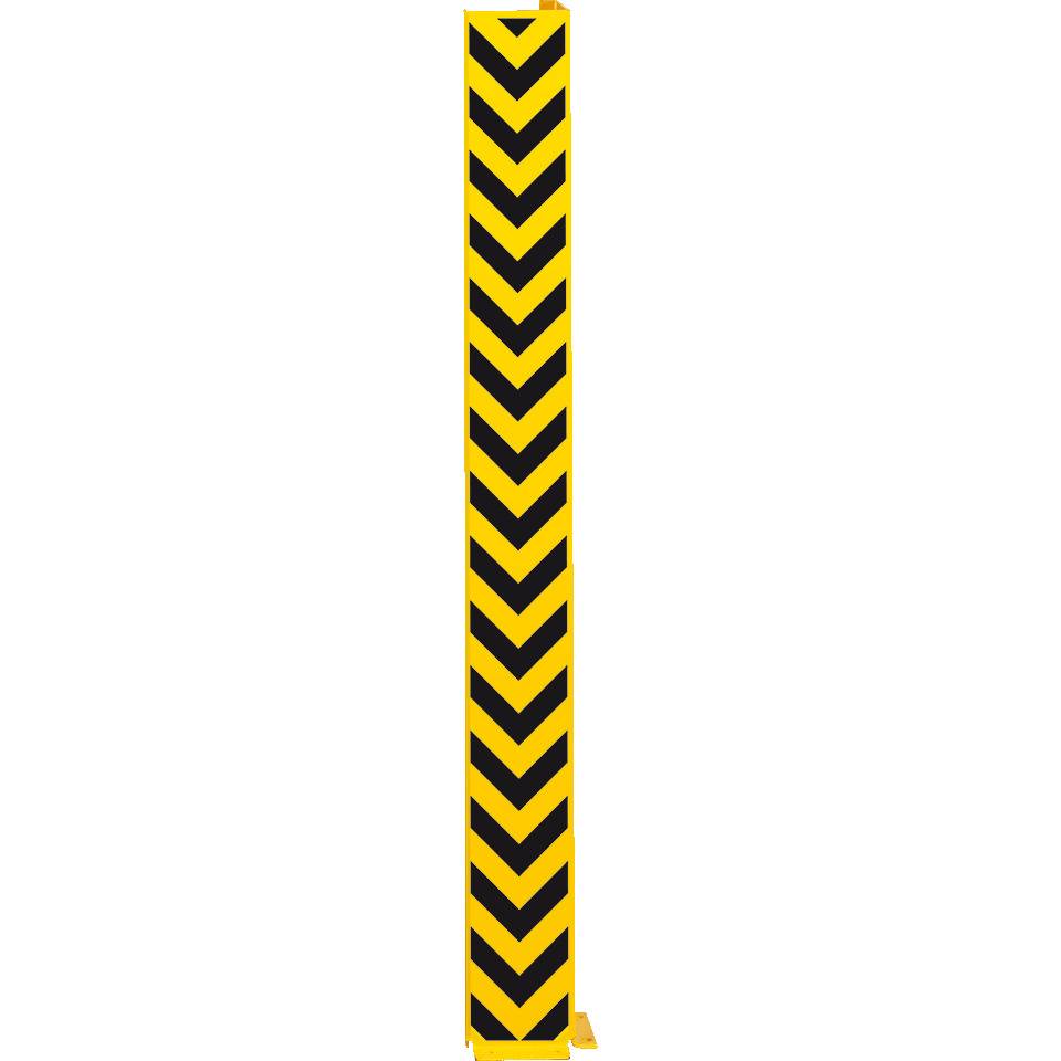 K.57 Anfahrschutzprofil L-Form,z. Aufdübeln,gelb/schwarz,Stahlblech,160x1500x6mm