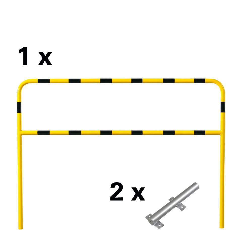 K.57 Laderampenschutzbügel,gelb/schwarz,feuerverzinkter Stahl,1400x2000mm