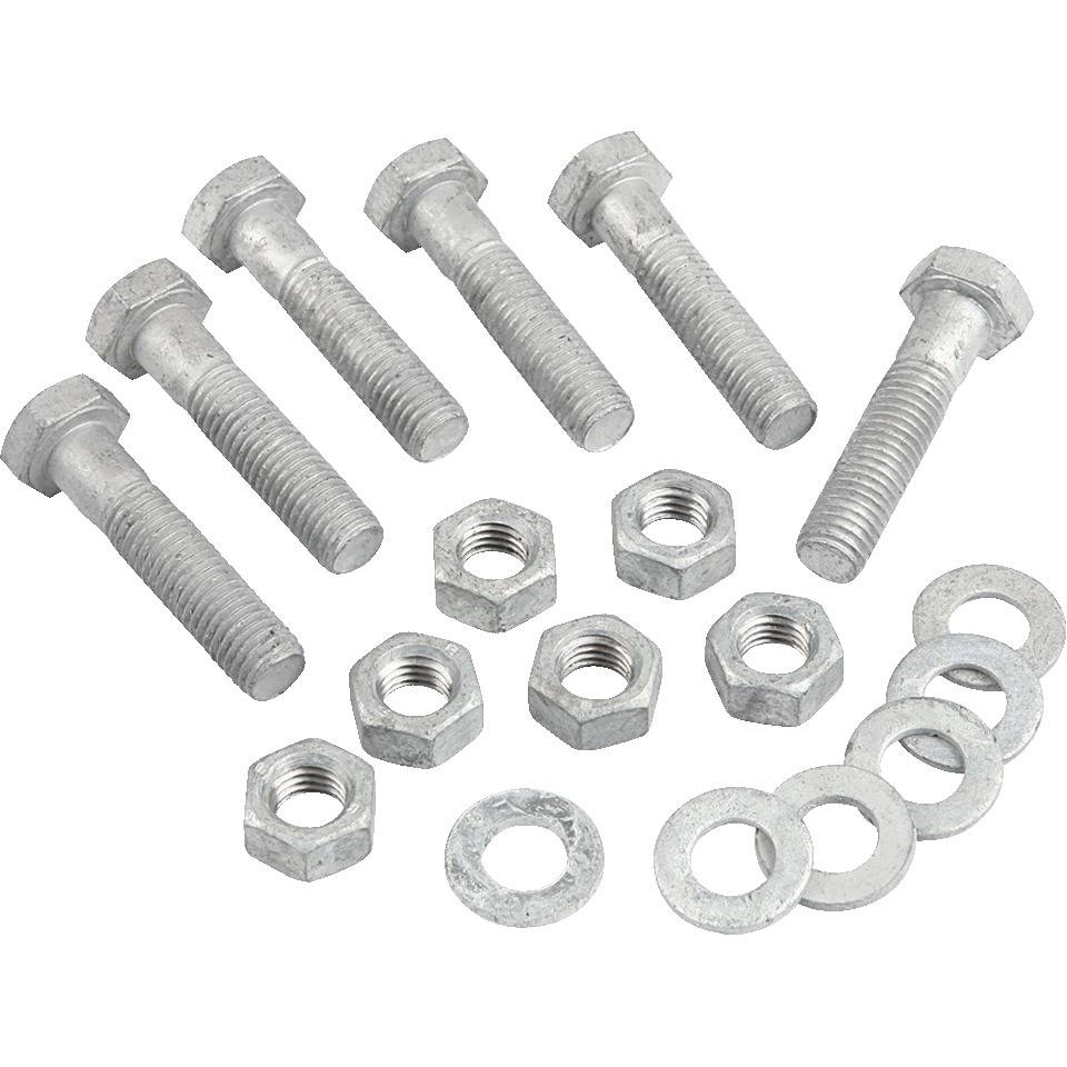Schrauben-Set für Pfosten M10x45, für Stahlschutzplankensysem Typ B, inklusive Muttern und Unterlegscheiben, 6/VE