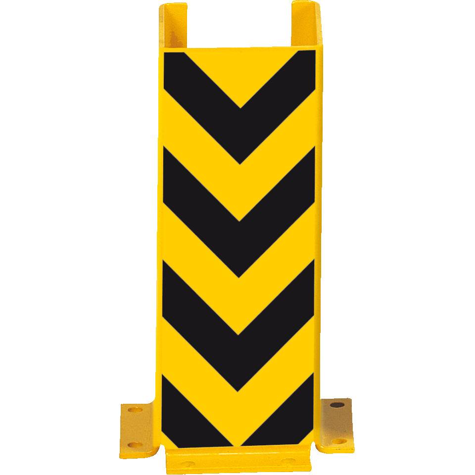 K.57 Anfahrschutzprofil U-Form,z.Aufdübeln,gelb/schwarz,Stahlblech,160x400x160mm