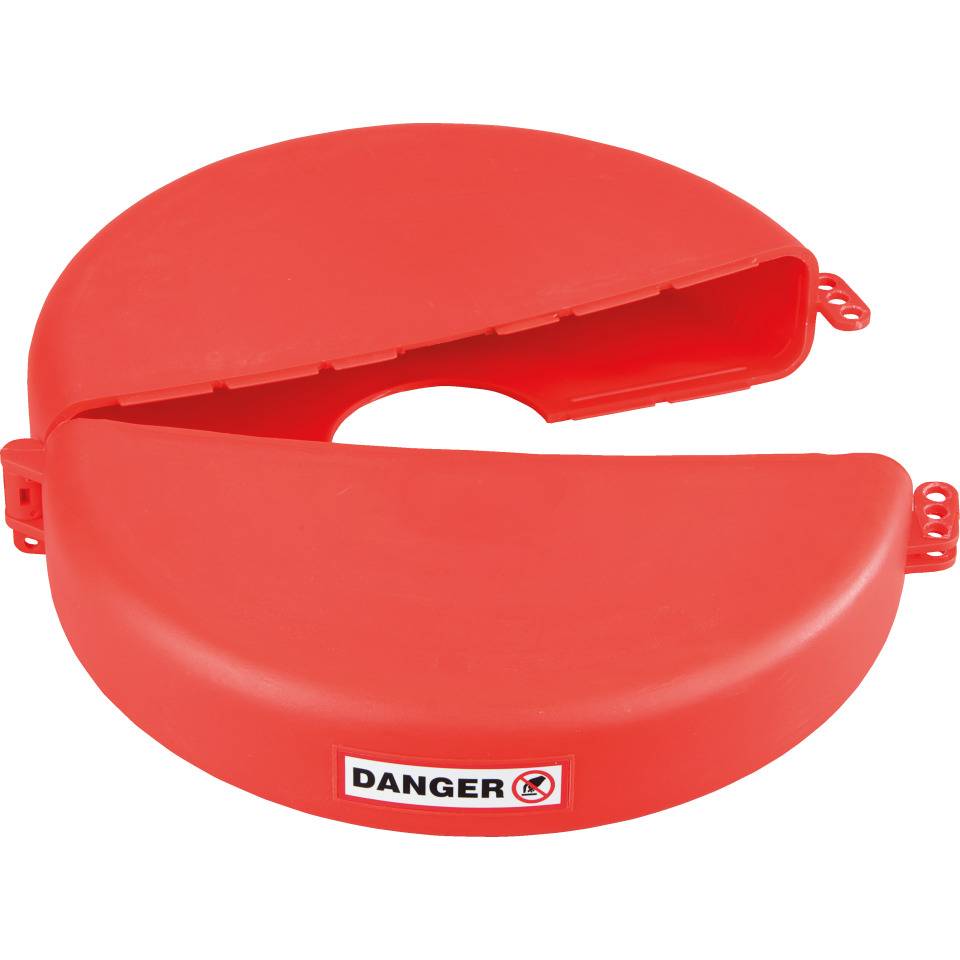 Ventilabsperrung Berühren/Schalten verboten, Typ 4, rot, Polyurethan, Ø 165-254mm
