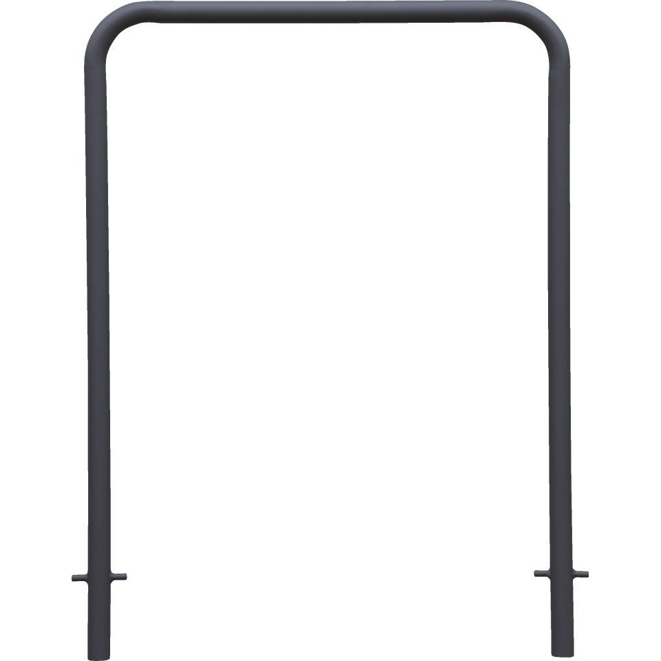 K.57 Fahrrad-Anlehnbügel Proof, zum Einbetonieren, anthrazit, Stahl, 900x800mm