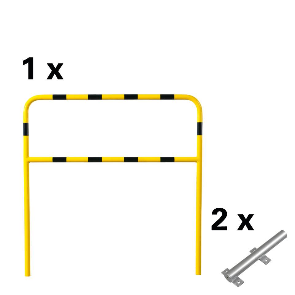 K.57 Laderampenschutzbügel,gelb/schwarz,feuerverzinkter Stahl,1400x1500mm