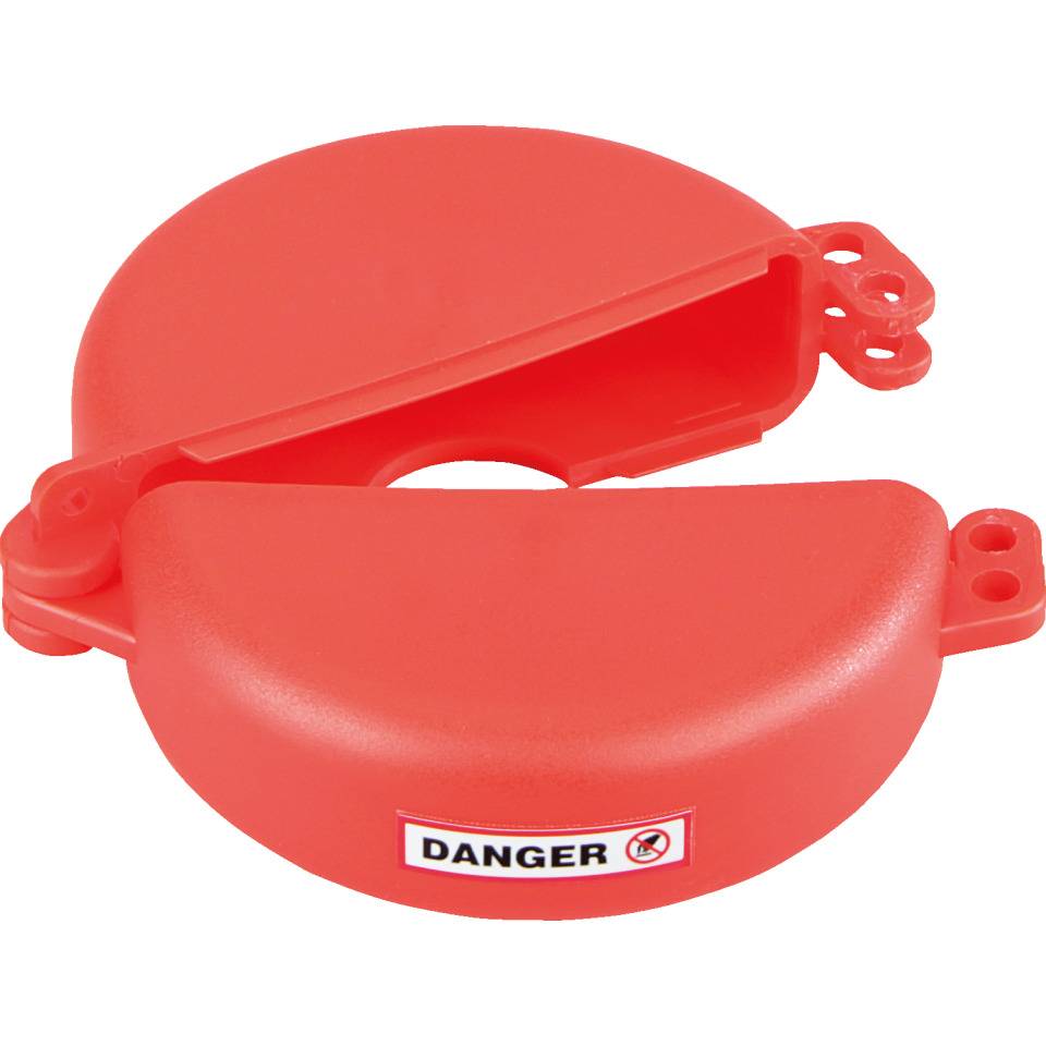 Ventilabsperrung Berühren/Schalten verboten, Typ 2, rot, Polyurethan, Ø 63-127mm