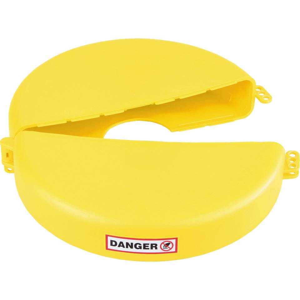 Ventilabsperrung Berühren/Schalten verboten, Typ 5, gelb, Polyurethan, Ø 254-355mm