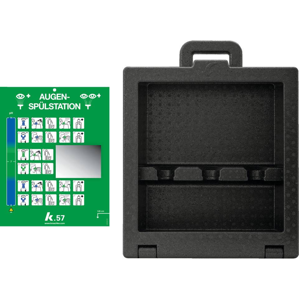 K.57 Augenspülwandbox iBox 3,für 3 Augenspülflaschen und Augenspray,475x376mm