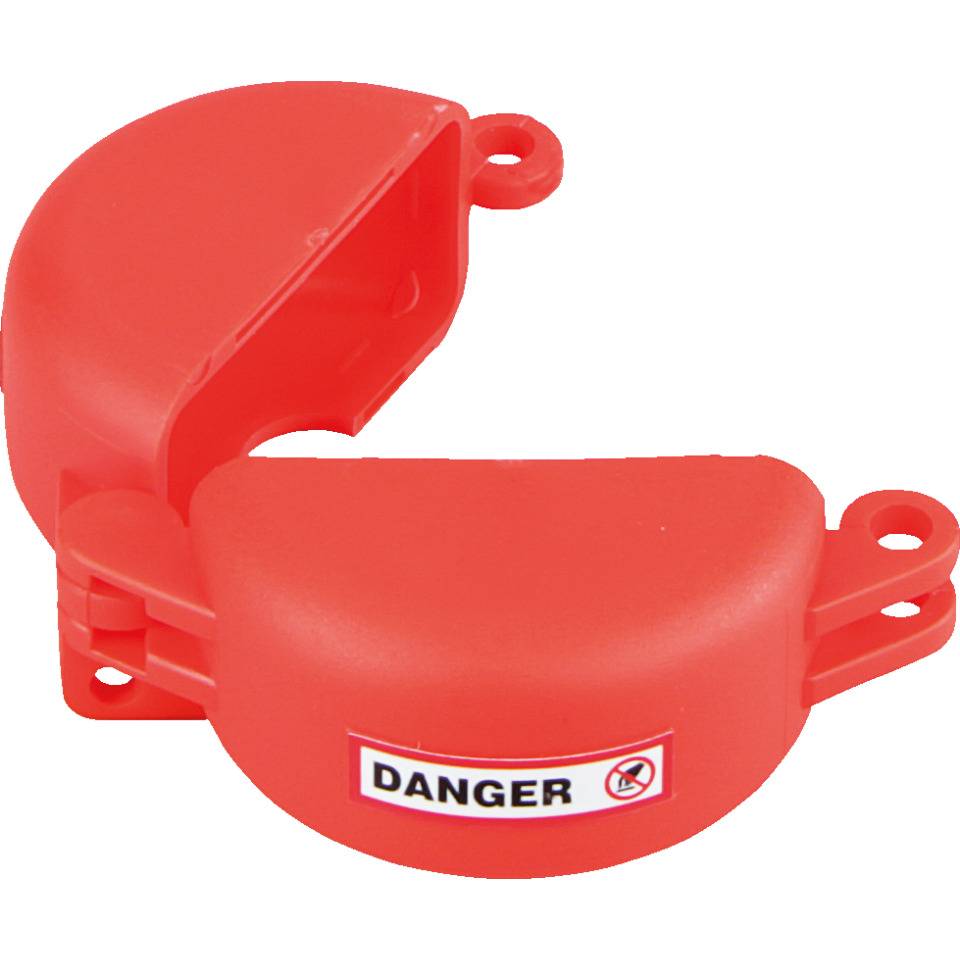 Ventilabsperrung Berühren/Schalten verboten, Typ 1, rot, Polyurethan, Ø 25-63mm