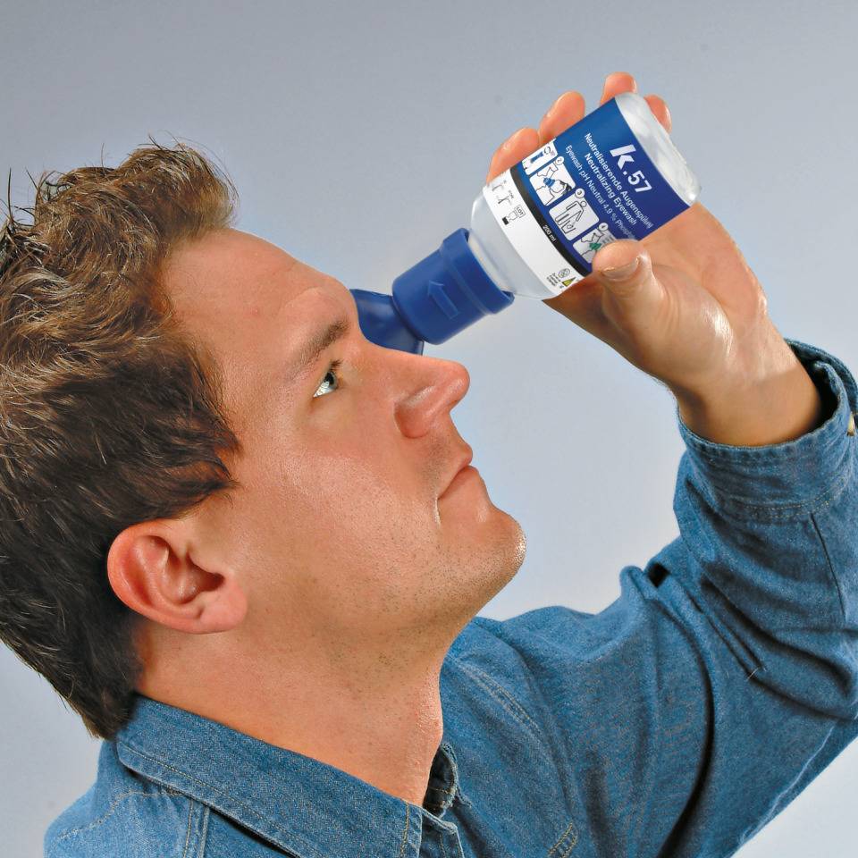 K.57 Augenspülung pH Neutral, EN 15154-4, Spülzeit 2 Minuten, 200ml/Flasche
