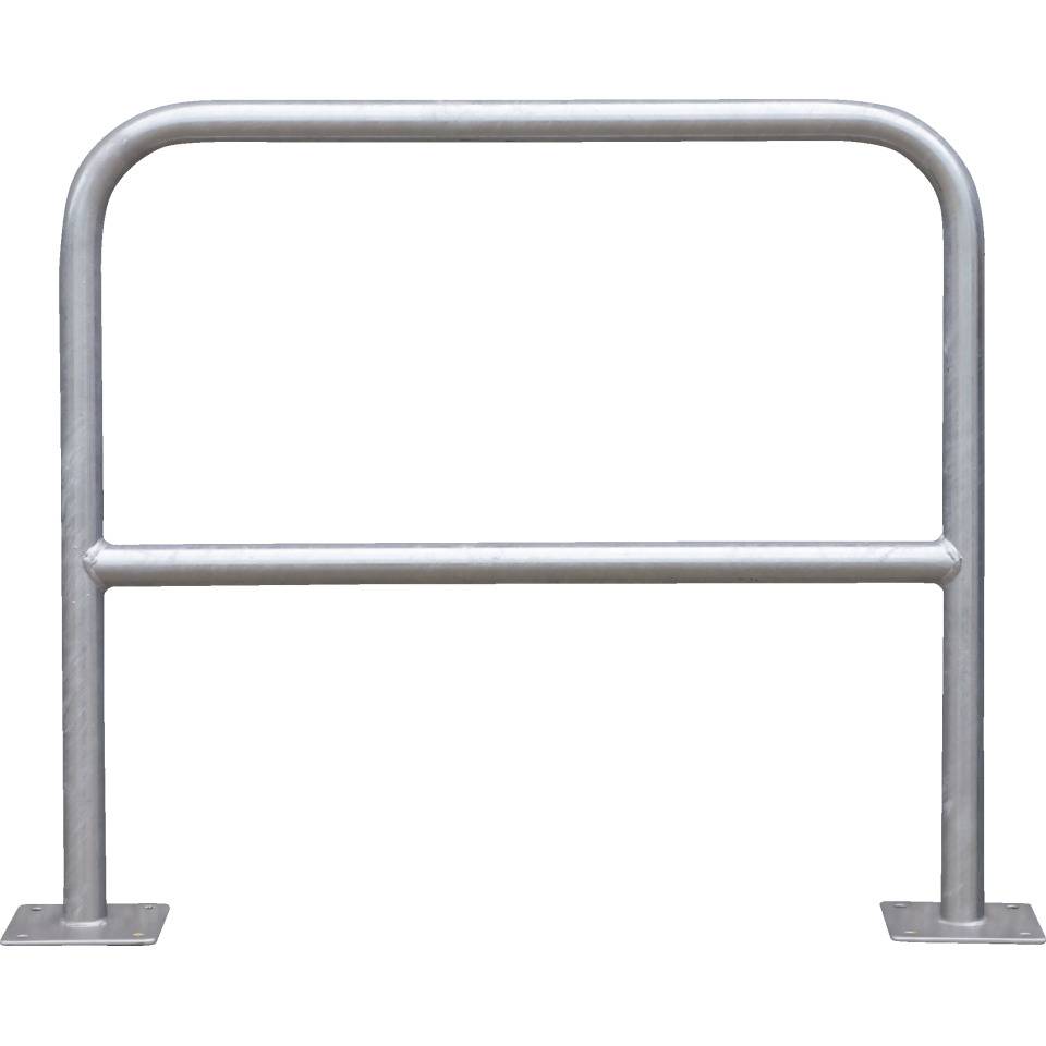 K.57 Fahrrad-Anlehnbügel Proof,Knieholm,z. Aufdübeln,verz.,Stahl,900x800mm,Ø42mm