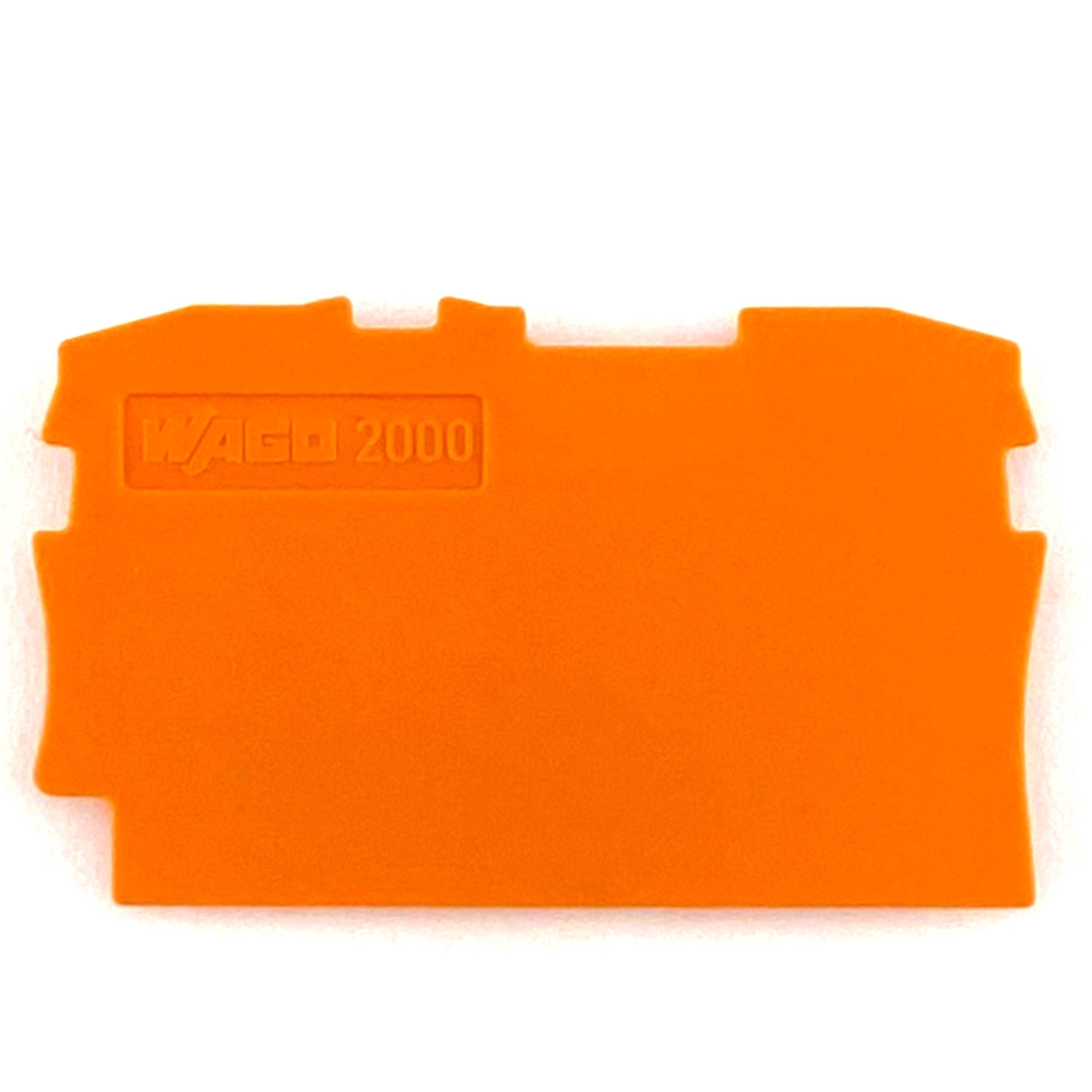 WAGO 2000-1292 Abschluss-und Zwischenplatte,0,7 mm dick,orange Industriematerial Verbindungstechnik