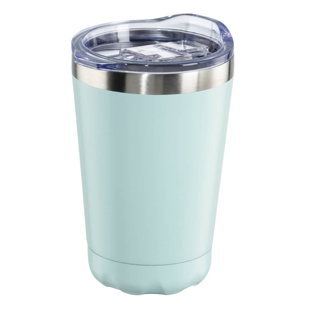 HAMA - Xavax Thermobecher, 270 ml, Isolierbecher to go mit Trinköffnung, Pastellblau, Blau, Kunststoff, Edelstahl, Edels