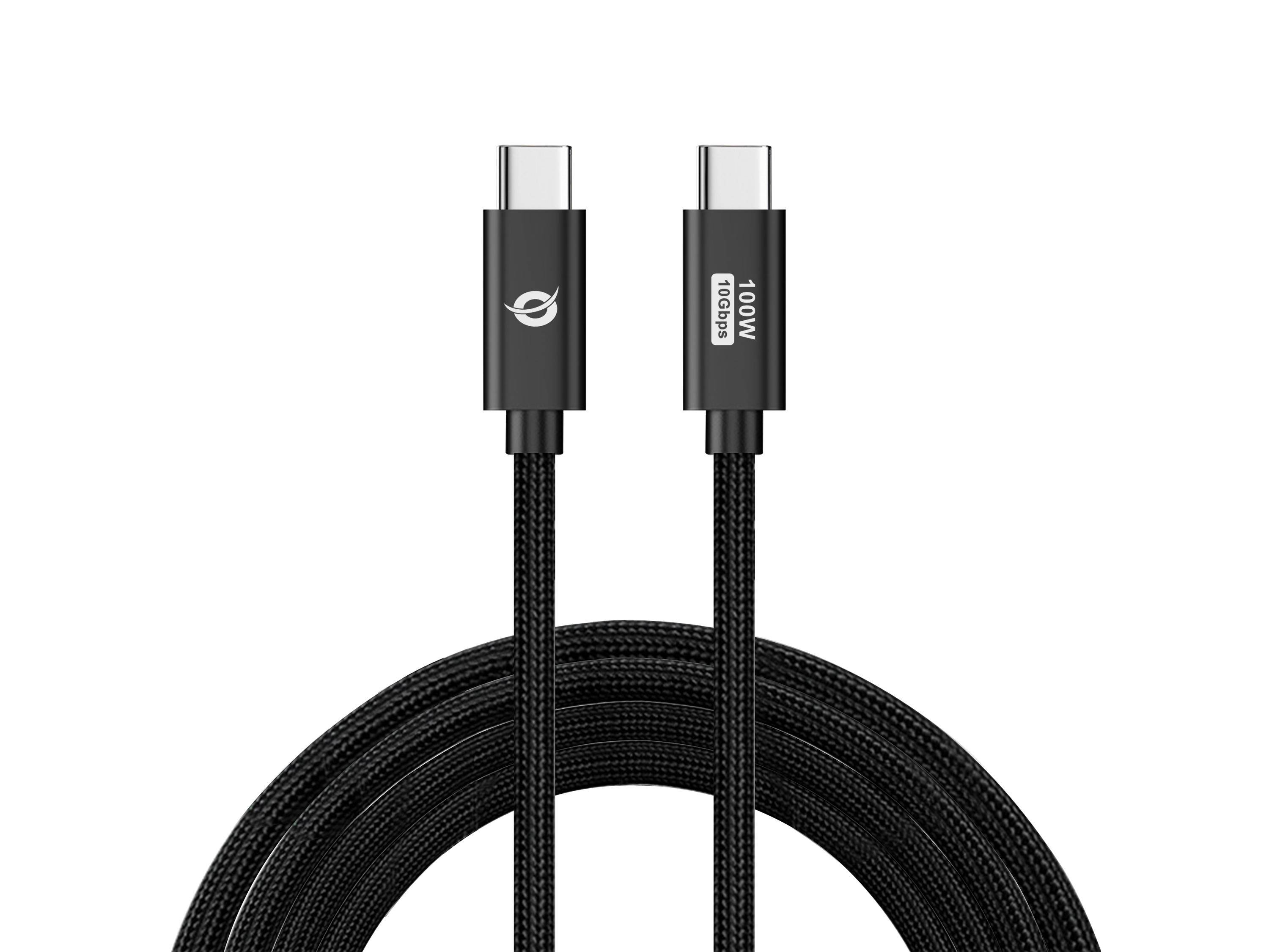 Conceptronic Kabel USB-C 3.0 -> C St/St 2.00m 5A 10Gbps sw - Kabel - Digital/Dat