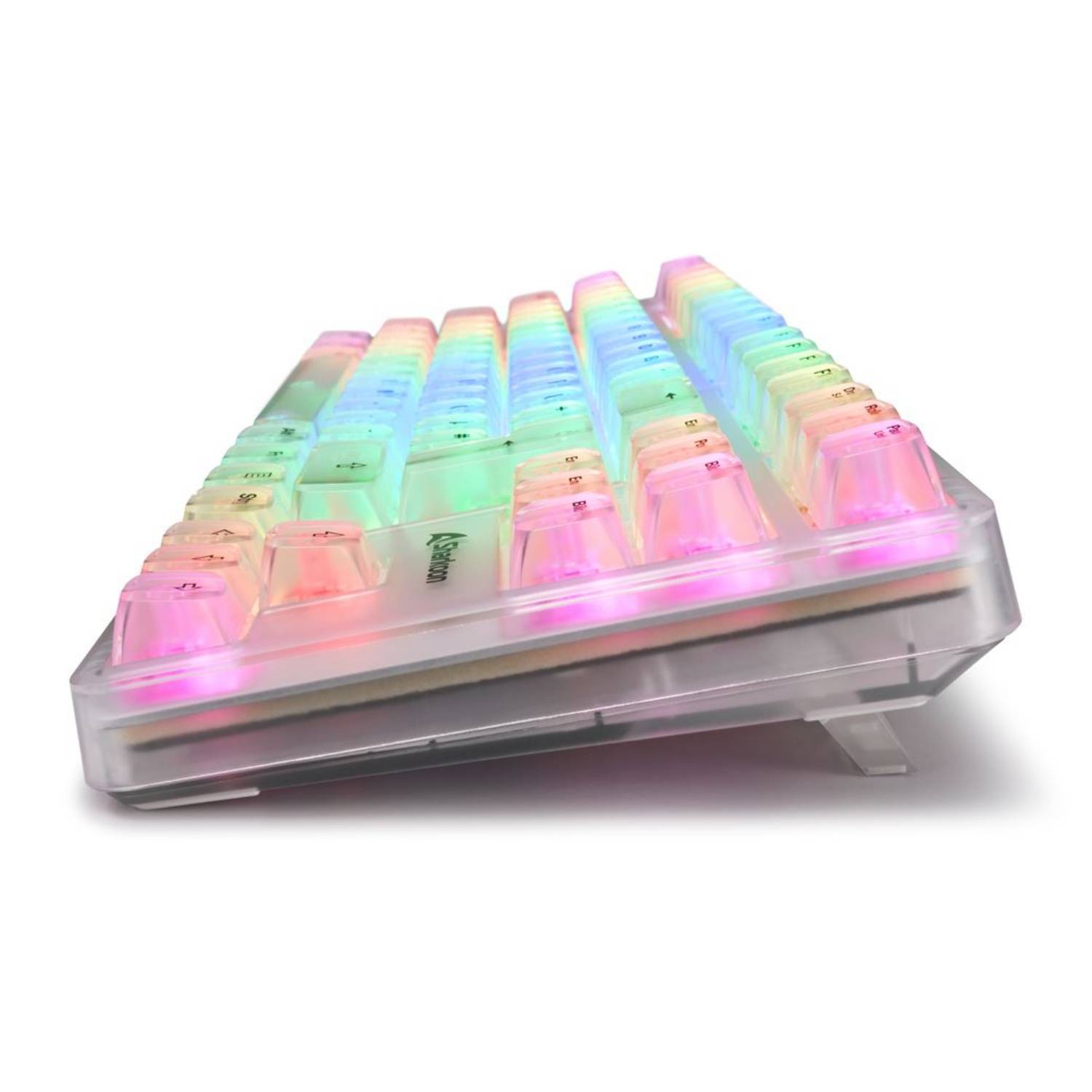 Sharkoon Crystal Shark - Tastatur - Doppelmodus - 85% - compact TKL - Hintergrundbeleuchtung - kabel
