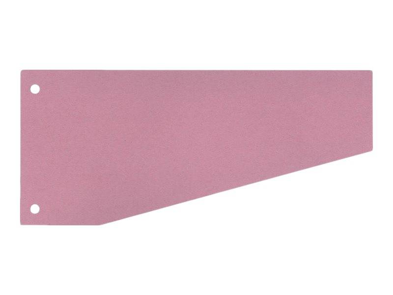 Trennstreifen Trapez - 190 g/qm Karton rot 100 Stück.