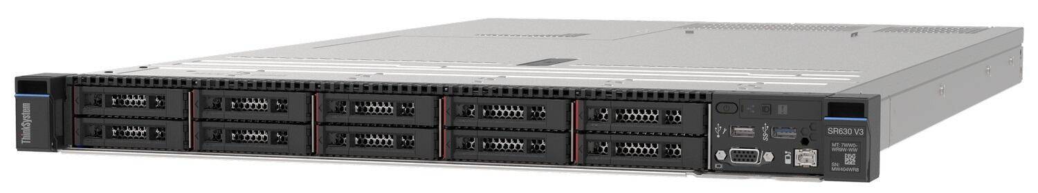 Lenovo ThinkSystem SR630 V3 7D73 - Server - Rack-Montage - 1U - zweiweg - 1 x Xeon Gold 6426Y / 2.5 GHz - RAM 64 GB...