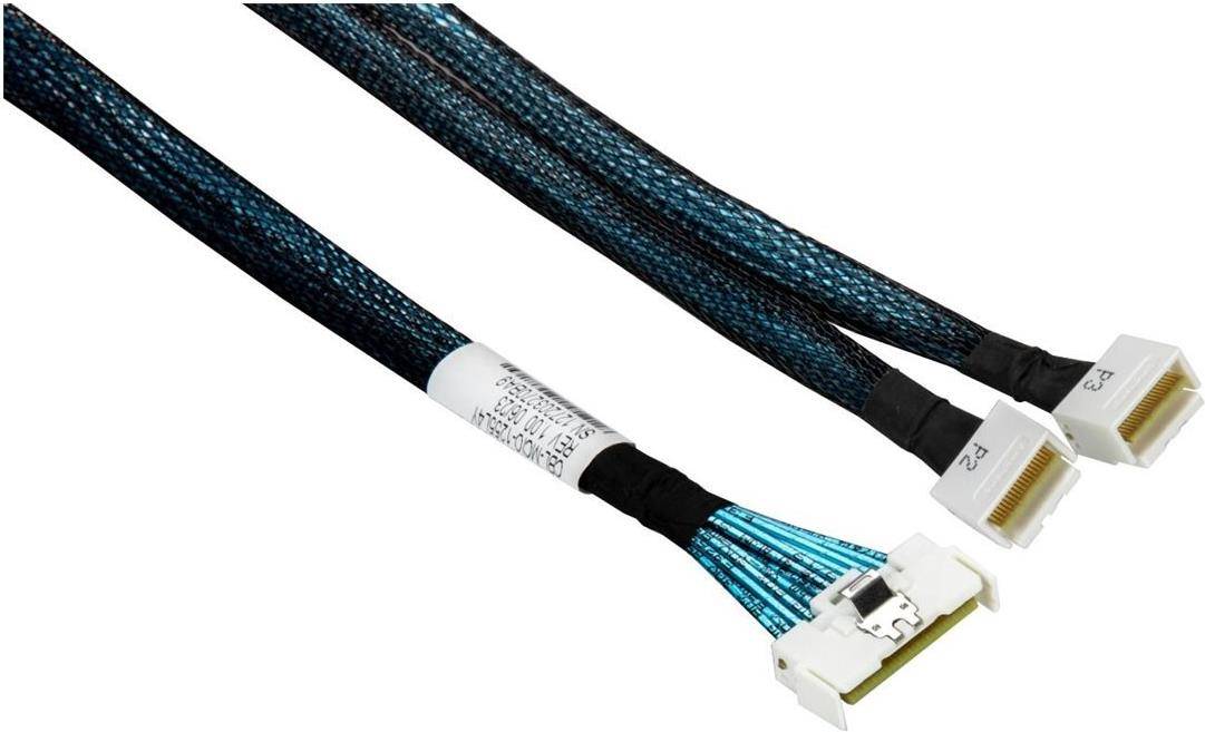 Supermicro CBL-MCIO-1255L4Y MCIO x8 to 2 SlimSAS LP x4 STR 55cm - Kabel - 0,55 m