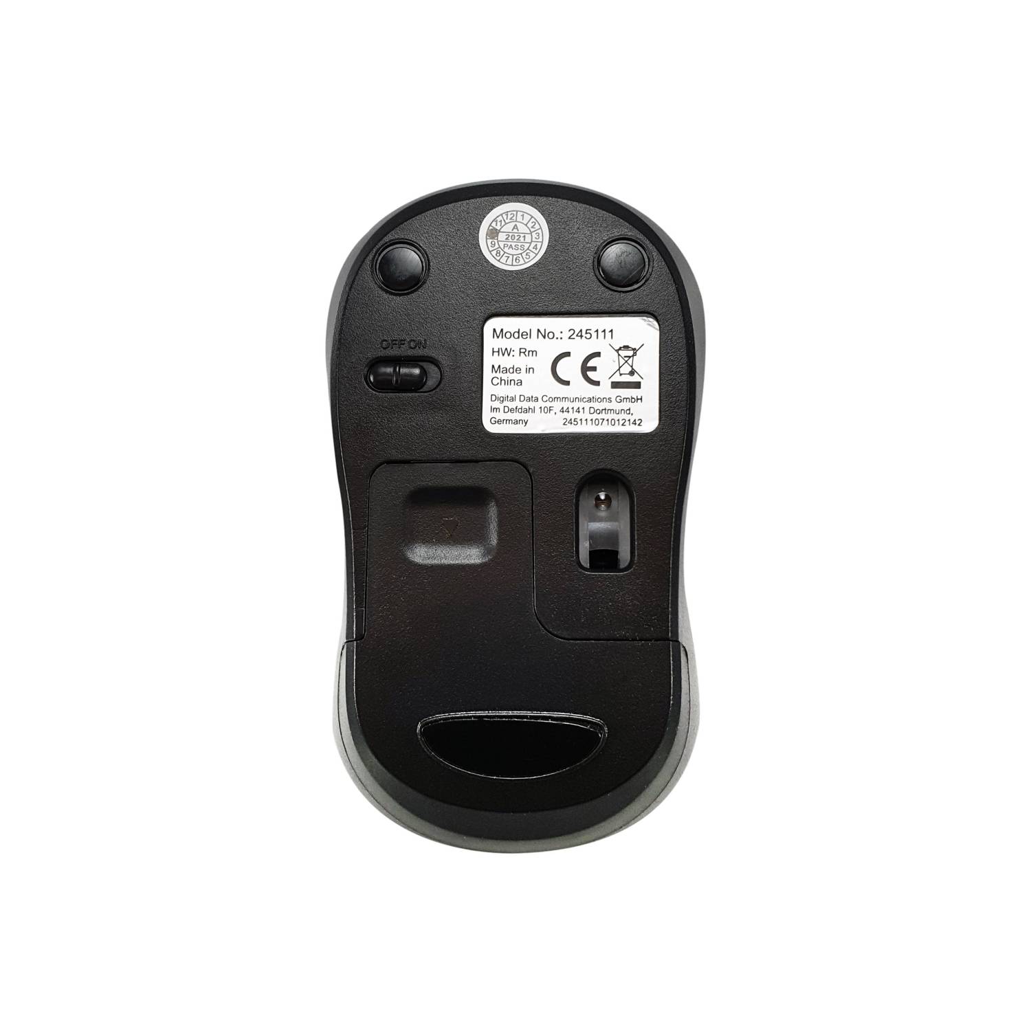 Equip Kabellose komfort-maus - Beidhändig - Optisch - RF Wireless - Rot