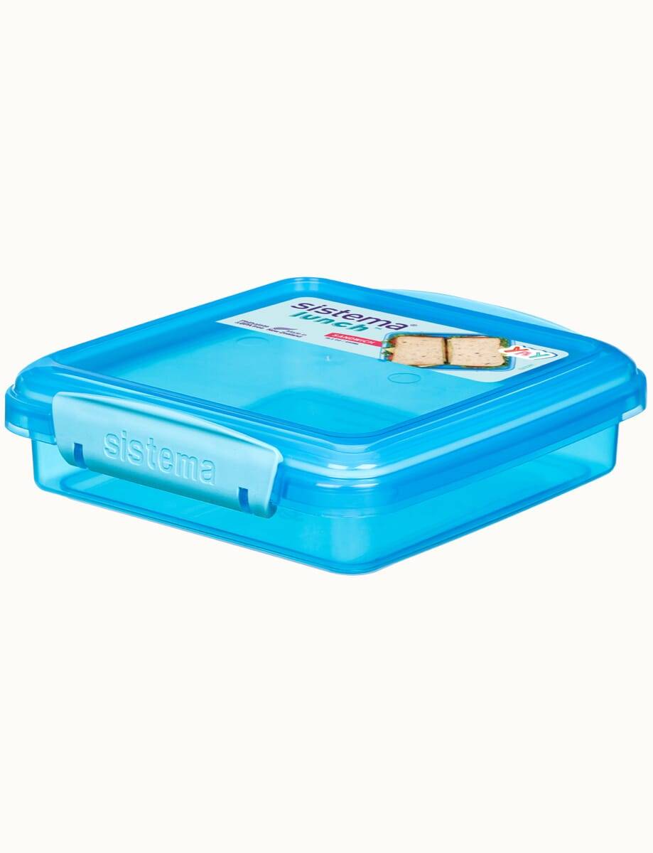 SISTEMA PLASTICS - Sistema 31646, Container, Quadratisch, 0,45 l, Blau, Kunststoff, Neuseeland