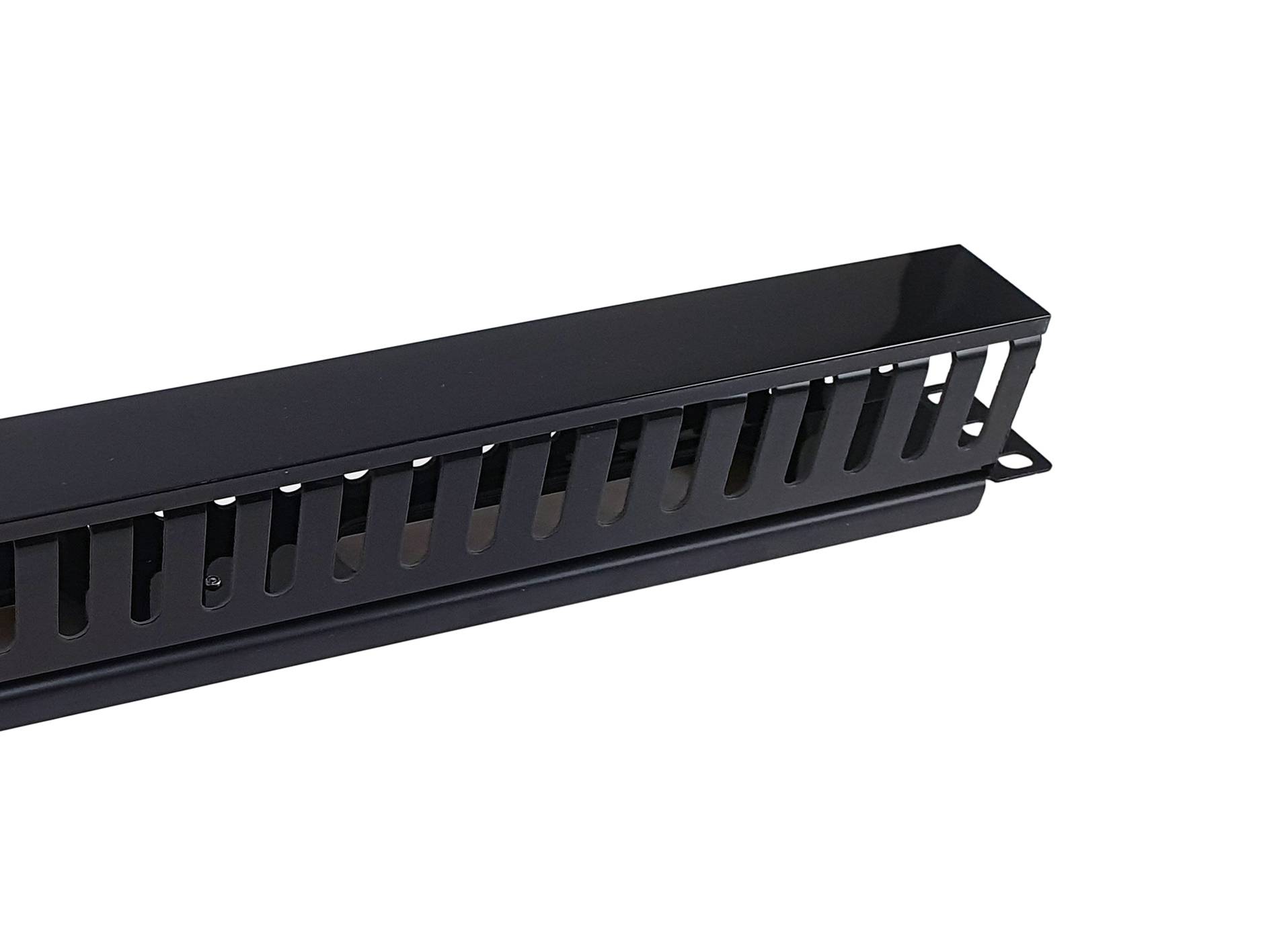 Equip 19" Kabelmanagement Panel Ausstattung schwarz - Schwarz