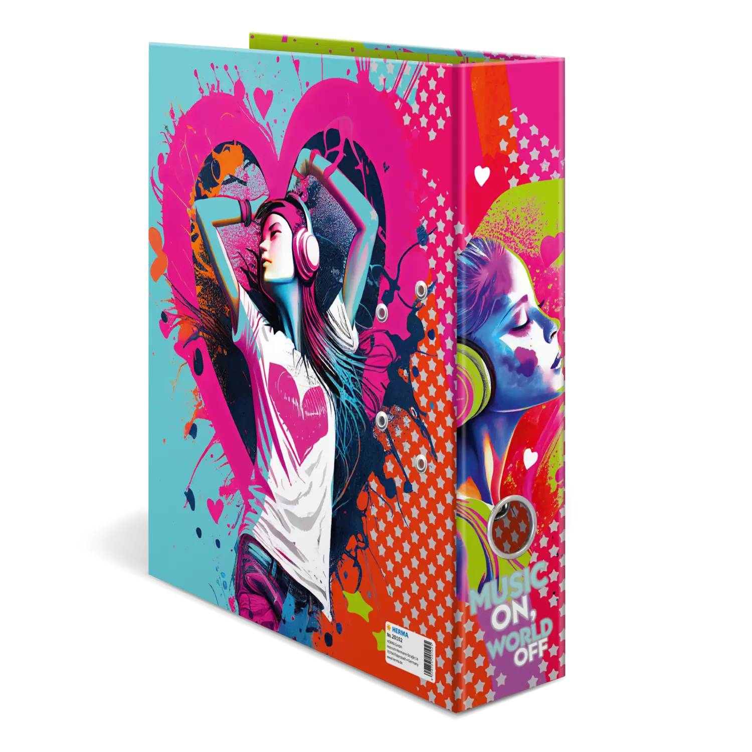HERMA - Ordner A4 Karton Music Girl