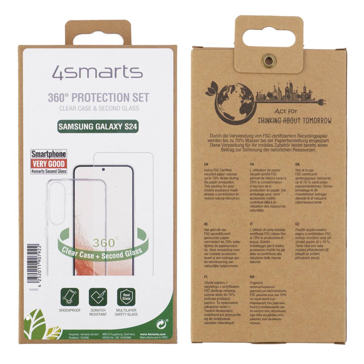 360° Protection Set für Samsung Galaxy S24 - (Schutz-)hülle