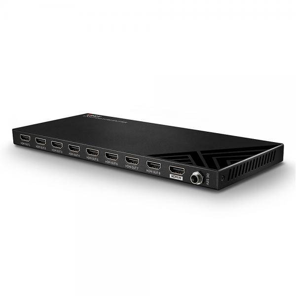 Lindy 8 Port HDMI 2.0 18G Splitter - Video-/Audio-Splitter - 8 x HDMI - Desktop