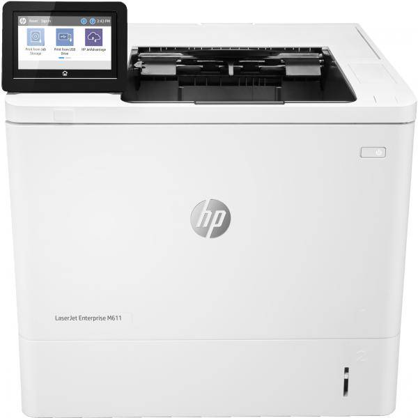 HP LaserJet Enterprise M611dn, Laser, 1200 x 1200 DPI, A4, 61 Seiten pro Minute, Doppelseitiger Druck, WeißRefurbished