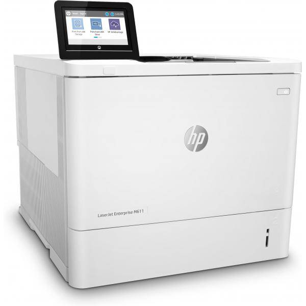HP LaserJet Enterprise M611dn, Laser, 1200 x 1200 DPI, A4, 61 Seiten pro Minute, Doppelseitiger Druck, WeißRefurbished