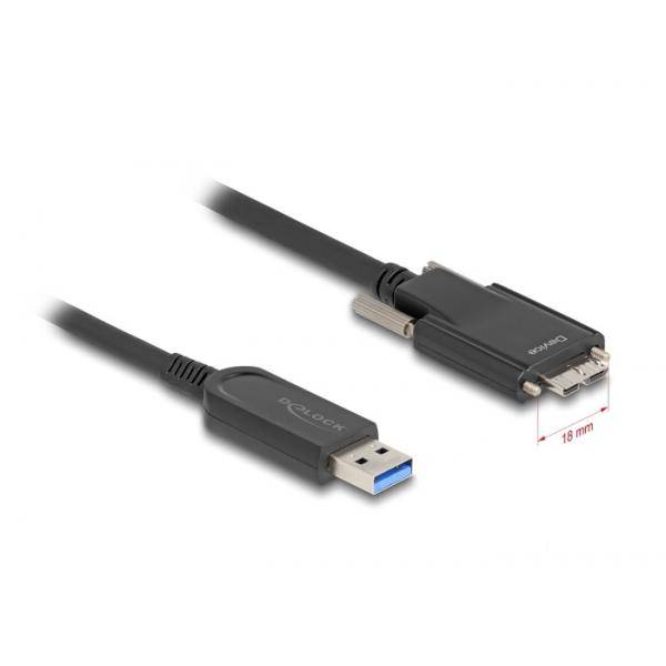 Delock USB-Kabel - Micro-USB Typ B (M) schraubbar zu USB Typ A (M)
