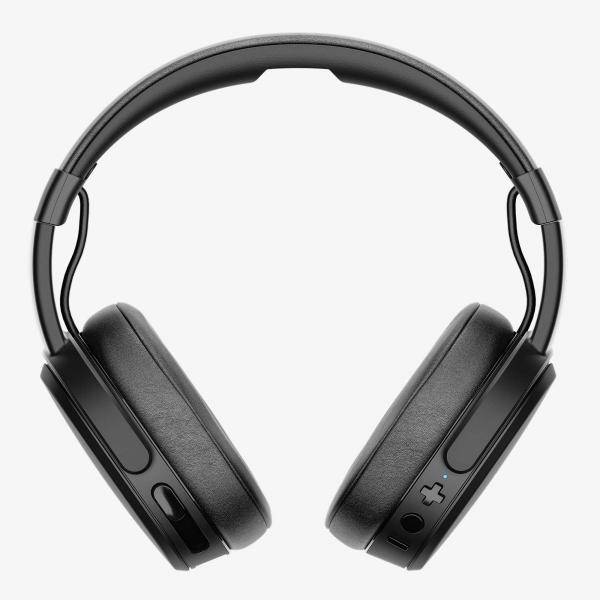 Skullcandy Crusher - Kopfhörer mit Mikrofon - ohrumschließend - Bluetooth - kabellos - Schwarz, korallefarben